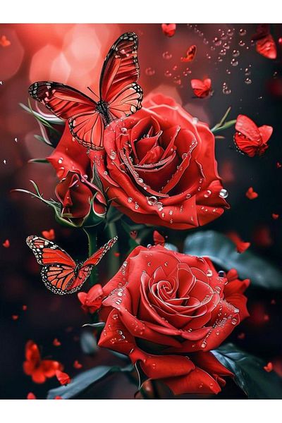 Choice Full Square 30x40cm 7182 Evershine Diy Full Square Round Diamond Embroidery Rose Flower New Arrival