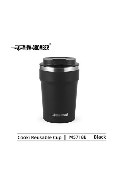 Choice كوب قهوة محمول من الفولاذ المقاوم للصدأ بسعة 360 مل MHW-3BOMBER باللون...