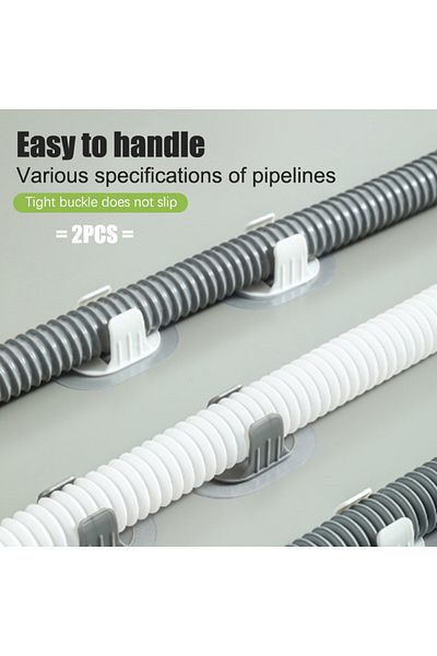 Choice Washing Machine Drain Pipe Holder Self-adhesive Non-punching Household Drum Washing Machine Outle...