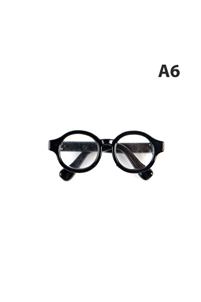 Choice نظارات صغيرة لطيفة مقاس A6 4.5 سم لدمى بمقياس 1/6 و1/8 و1/12، إكسسوارا...