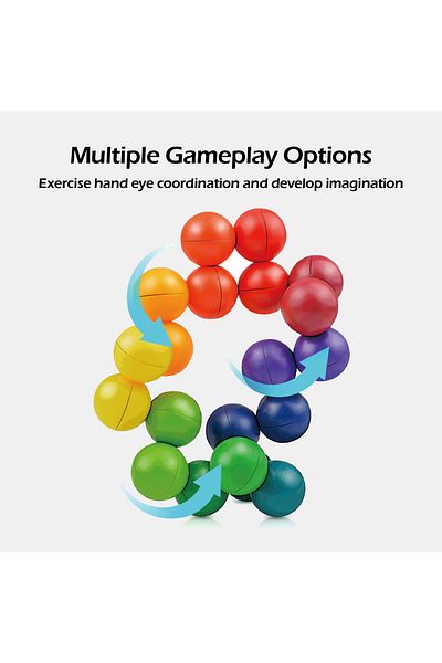Choice 20pcs With Box Sensory Fidget Toys - 3d Rotating Educational Balls For Stress & Anxietyelief, Creati