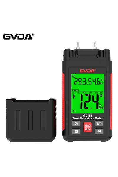 GVDA Digital Wood Moisture Meter Wood Humidity Tester Hygrometer Timber Damp Detector LCD Display...