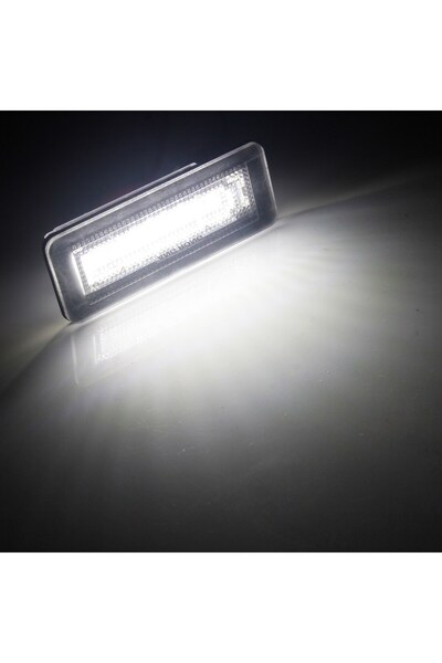 Choice 6000K أبيض ANGRONG 2x 18 SMD CANBUS LED أبيض لوحة رقم الترخيص ضوء ل Be...