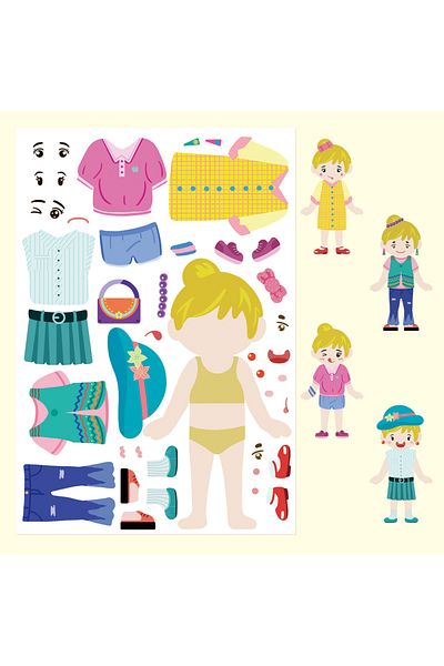 Choice 8pcs 8/16/32pcs Children's Dress Up Puzzle Stickers Cute Cartoon Creative Fun Children's Puzzle Acco