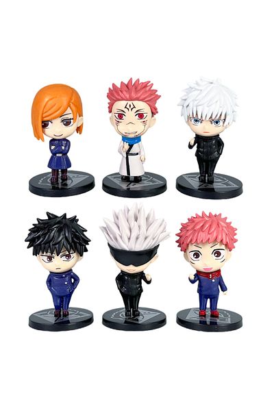 Choice 6pcs 6pcs/set Jujutsu Kaisen Anime Figure Gojo Satoru Yuji Itadori Figure Doll Toys Action Figure Yu