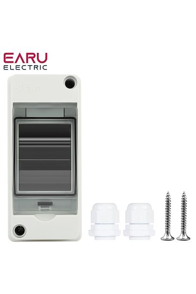 Choice Ht-2 Ip65 Waterproof Distribution Breaker Box Panel Installation 2 Way Pc Abs Plastic Outdoor Ele...