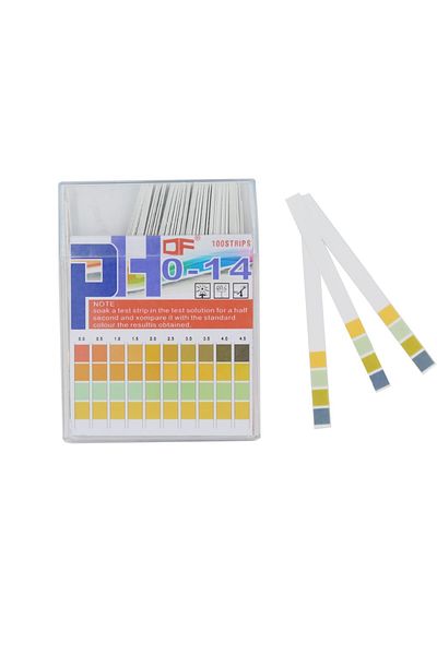 JUANJUAN PH 0 -14 Test Paper - Pistha 80 PCS PH 0-14 Test Paper Litmus Strips Tester for Saliva Urine Wate...