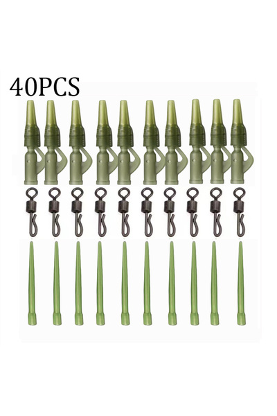 Choice 40 قطعة 40 قطعة/الوحدة من إكسسوارات صيد سمك الشبوط مشبك رصاص سريع التغ...