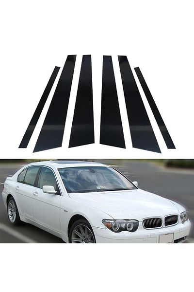 Choice Fit For BMW 7 Series E65 E66 2001 2002 2003 2004 2005 2006 2007 2008 Door Trim Pillar Posts Gloss...