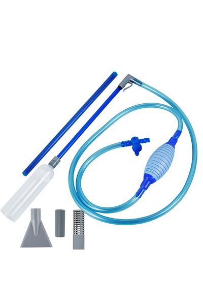 Choice Blue Manual Pool Vacuum Cleaner Strong Suction 10ft Clear Siphon Hose Adjustable Valve Detachable Ha