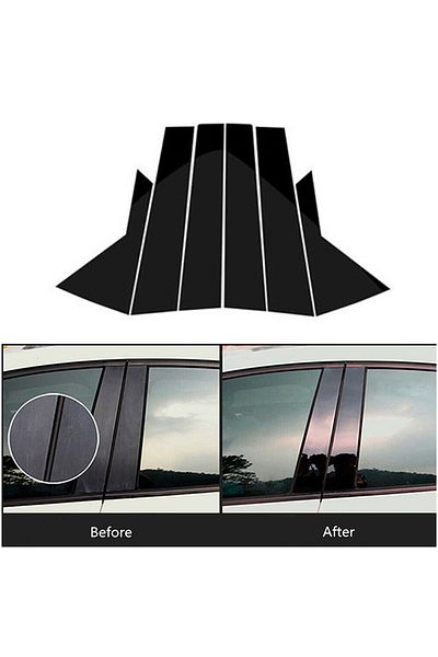 Choice Glossy Black Pillar Post Door Trims Window Cover Stickers Accessories Fit For Hyundai Ix35 Tucson...