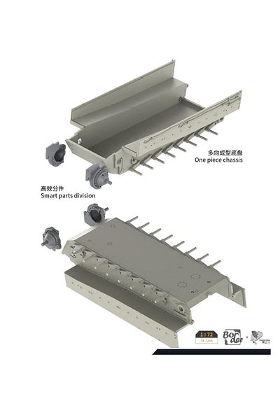 Choice Border TK7203 1/72 Tiger I Early Production `TiKi` Das Reich Division 1943 Kursk Model Kit
