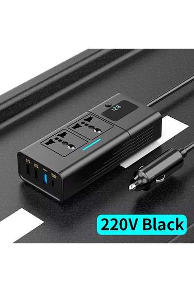 Choice Black Car Inverter Car Cigarette Iighter 12v Can Be Converted To 110v Or 220v Power Conversion Fast