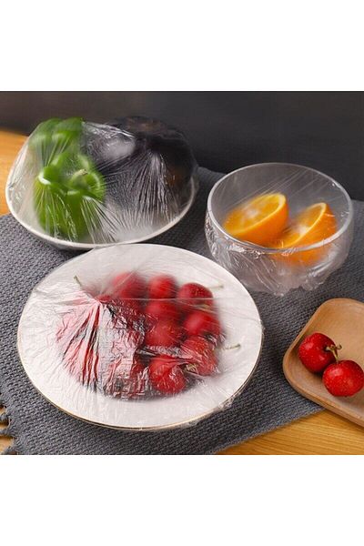 Choice 100pcs 100pcs Disposable Food Cover Elastic Plastic Covers For Dishe Wrap Clings Film Dish Plate Fre