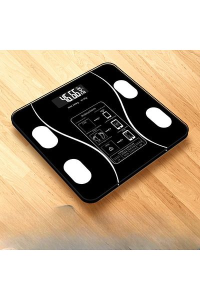 Choice Black Body Fat Scale Led Digital Display App Smart Weight Scale Usb Rechargeable Body Composition An