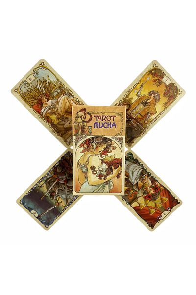 Choice Tt34 Tarot Mucha Cards A 78 Oracle English Visions Divination Edition Borad Playing Games