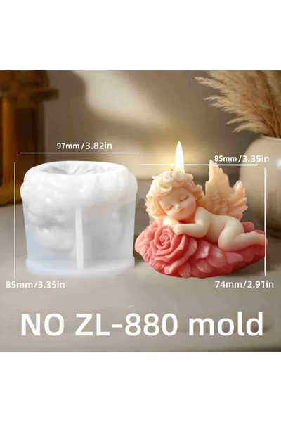 Choice قالب رقم ZL-880 ثلاثي الأبعاد لطيف يمكنك صنعه بنفسك على شكل زهرة ملاك ...