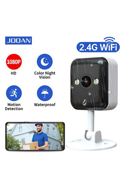 Choice كاميرا مراقبة خارجية واي فاي 1080P بدون بطاقة من جوآن بمقبس أوروبي وكاميرا مراقبة صغيرة مقاومة للماء