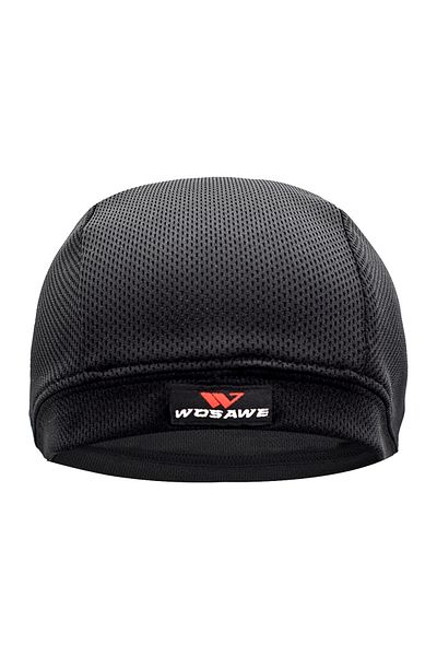 WOSAWE Black Skull Cap Helmet Lining Breathable Sweat Wicking Cycling Sports Running Hat Comfortable