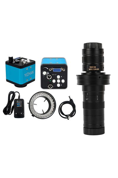KUAIQU Eu Plug Camera-180x Industrial Digital 13mp 1080p Vga Camera Microscope Camera 130x Zoom 0.7-4.5x