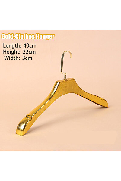 Choice 5 قطع من شماعات المعاطف الذهبية، 5 قطع من شماعات الملابس الذهبية غير القابلة للانزلاق، شماعات البدلات للبالغين مع كتف بعرض 3 سم، إغلاق