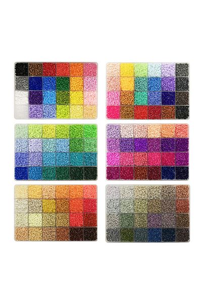 Choice مجموعة خرز صغيرة من Yantjouet مقاس 2.6 مم مكونة من 13200 قطعة من خرز Hama DIY عالية الجودة هدية مكونة من 24 لونًا/صندوق