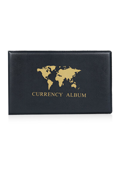 Choice ألبوم جمع العملات الورقية الأسود 40 جيبًا 20 ورقة حاملة لأوراق الدولار...