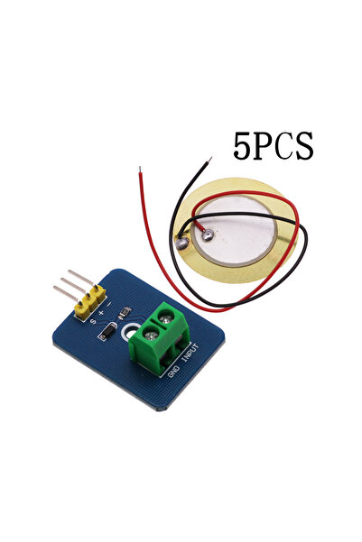 Choice 5PCS DIY KIT 3.3V/5V Ceramic Piezo Vibration Sensor Module Analog Cont...