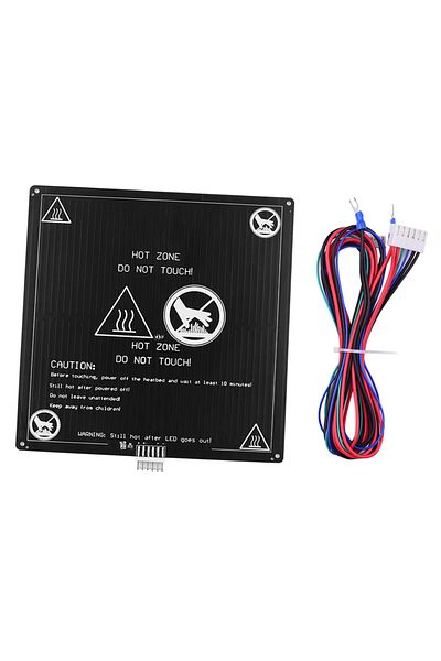 Aibecy Black Aluminum Heated Bed 12v Hotbed 220*220*3mm With Wire Cable Heatbed Platform Kit For Anet A8 A6
