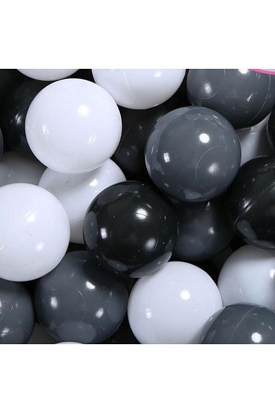Choice Blackwhtdgray 2.16 Inches 100pcs Crush Proof Thicken Soft Plastic Ball Pit Balls 3 Color Black White