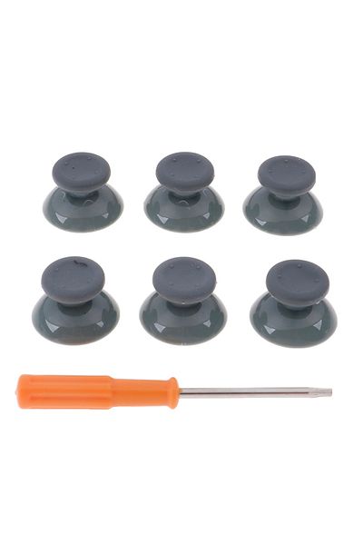 KOQZM Dy3c232-gr Hot Sale 7pcs Black Gray 3d Analog Stick For Xbox 360 Controller Thumbsticks Caps For X B