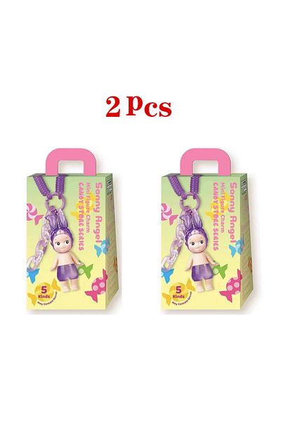 Choice Random 2pcs S Angel Little Angel Doll Candy House Series Blind Box Doll Keychain Pendant Handmade Pe
