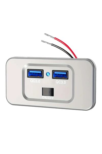 Choice Dual Qc Blue Dual Usb Charger Outlet Panel Wall Mount Power Adapter Qc3.0 Pd Car Quick Charge Socket