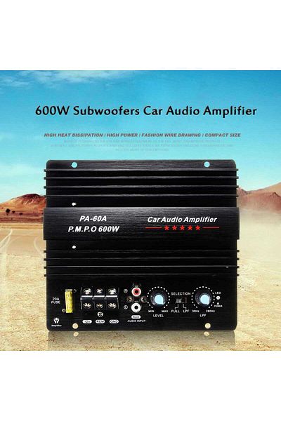ZUIDID لوحة مكبر صوت عالية الطاقة DC12V لتعديل الصوت في السيارة بنفسك، وحدة مضخم صوت جهير بدون فقدان للصوت...