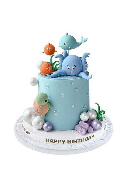 Choice 21pcs 21 Pcs Under The Sea Cake Decorations Ocean Animals Cake Topper With Cake Balls Decorations Fo