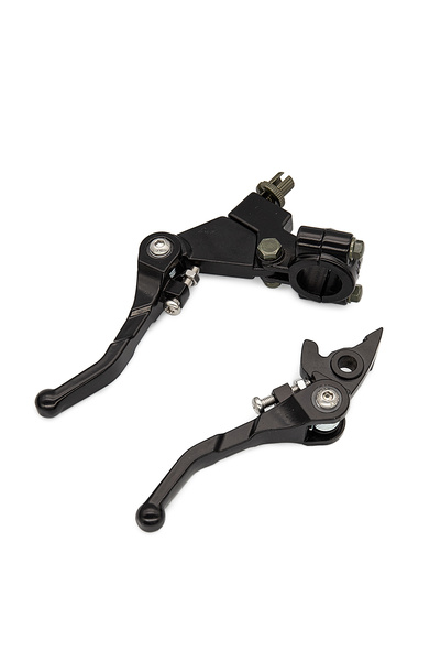 Choice black Folding Brake Clutch Lever Set For Motorcycle Pit Dirt Bike ATV ...