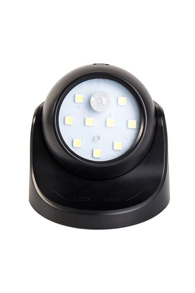 Choice Black Multi-purpose Wall Night Light Motion Sensor Light Energy-saving Led Wall Lamp 360-degree Rota