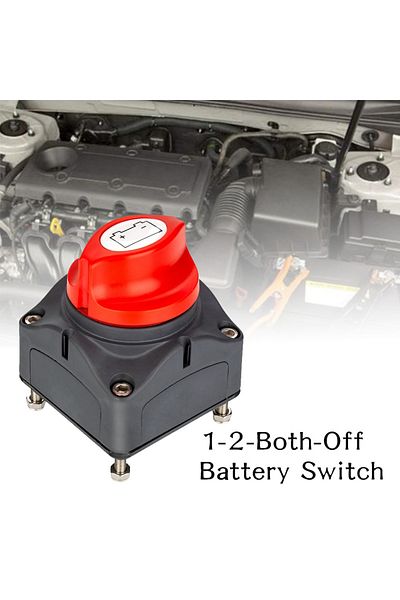 switchdoctor Universal  12V-48V 300A Car Auto RV Marine Boat Battery Selector Isolator Disconnect Rotary Cut O...