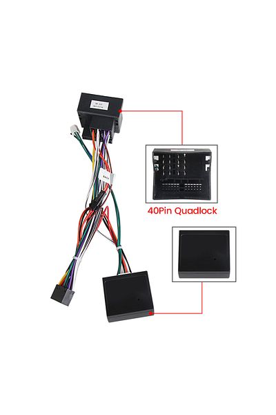 Choice Canbus Box For Volkswagen Golf 5/6/Polo/Passat/Jetta/Tiguan/Touran/Skoda 40 Pin Harness Power Cab...