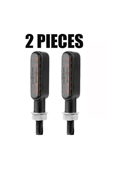 Choice 6 مصابيح انعطاف للدراجات النارية، قطعتان، معدلة، 3 مصابيح/6 مصابيح انع...