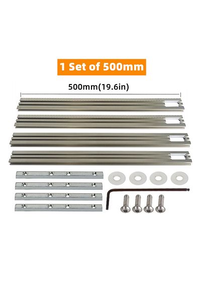 Wnew 500mm Set Routing Jig Frame System Trimming Machine Milling Groove Engraving Guide Rail Adjustable A