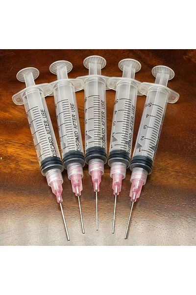 Choice 5pcs 5 Pack 5ml/cc Premium Ink Filling Syringe With Blunt Needle Tip For Fountain Pen