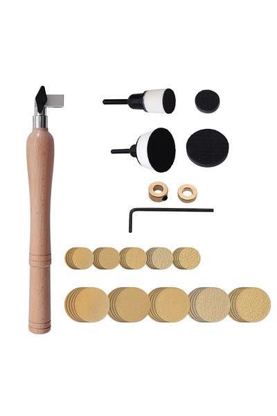 Choice Bowl Sander Set Bowl Sander Set 50pcs Sandpaper Discs Bowl Sanding Tool With Dual Bearing Head Hardw