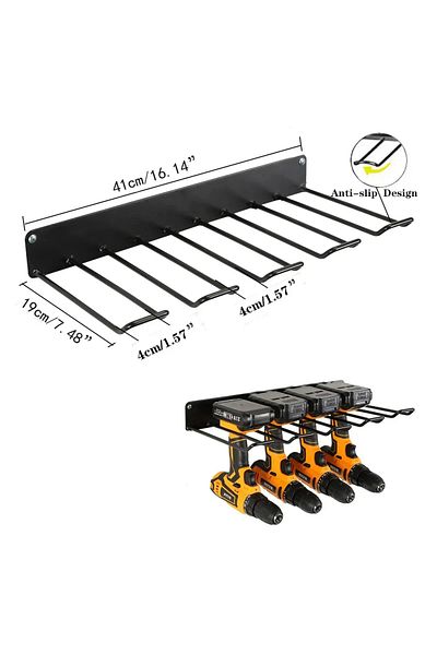 Choice 1pcs Hand Power Tool Organizer Rack Wall Mounted Floating Tool Cabinet Electric Drill Holder Heavy D