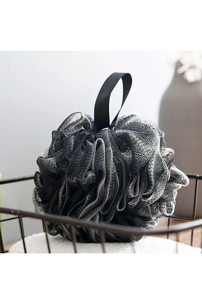 Choice Soft Shower Mesh Foaming Sponge Exfoliating Scrubber Black Bath Bubble Ball Body Skin Cleaner Cle...