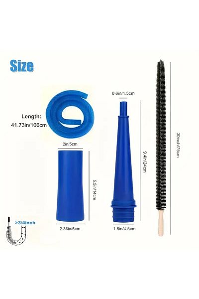 Choice Ab Dryer Vent Cleaner Kit Vacuum Attachment Bendable Dryer Lint Remover With Guide Wire Dryer Lint S