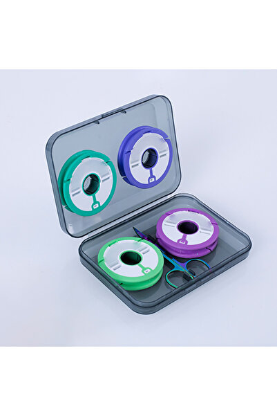 Choice 1 قطعة صندوق خط الصيد الرئيسي لوحة لف 4 محاور لفائف السيليكون مقص الصي...