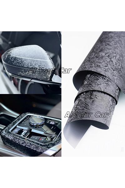 Choice 50cmx3m Ghost Black Carbon Fiber Film Forge Cosmic Sticker Pet Waterproof Motorcycle Modified Film C