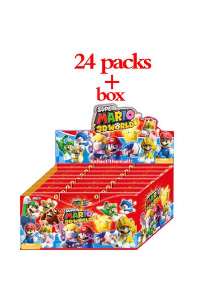 Choice Random 24 Packs 2-24pcs Anime Super Mario Figure Blind Box Action Figurine Doll Kits Collection Pvc
