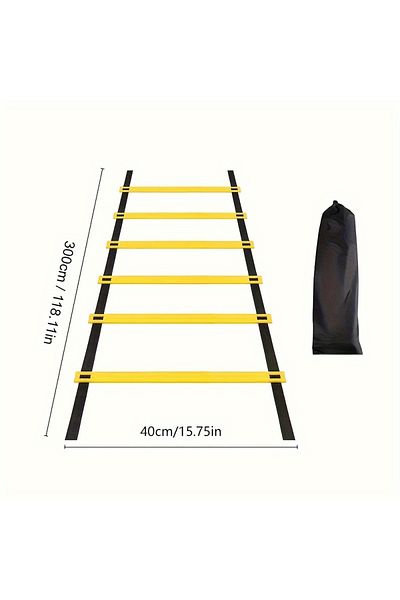 Choice 3m 6 Knots 1 Set Detachable Speed Agility Training Ladder For Football, Portable Sports Equipment Wi